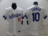 Dodgers 10 Justin Turner White 2021 City Connect Flexbase Jersey,baseball caps,new era cap wholesale,wholesale hats